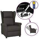 vidaXL Elektrisk reclinerfåtölj taupe tyg 3098327