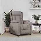 vidaXL Elektrisk reclinerfåtölj taupe tyg 3098785