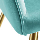 TecTake 4x Chair Marilyn Sammetsoptik guld turkos/guld