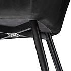 TecTake 8x Chair Marilyn Sammetsoptik svart