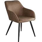 TecTake Armchair Marilyn brun/svart