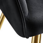 TecTake 8x Chair Marilyn Sammetsoptik guld svart/guld