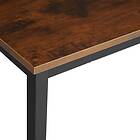 TecTake Desk Flint Industriellt mörkt trä, 120 cm