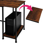 TecTake Desk Hamilton Industriellt mörkt trä
