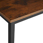 TecTake Desk Flint Industriellt mörkt trä, 140 cm