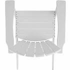 TecTake Trädgårdsstol i Adirondack design vit/vit