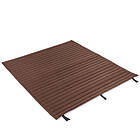 Hay Palissade quiltad dyna till loungesoffa iron red