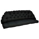 Fritab Sabina/Panama 3-sits soffdyna svart dralon
