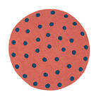 Afroart Felt Dot sittdyna rosa/turkos Ø37 cm