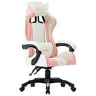 vidaXL Racingstol rosa konstläder 287984