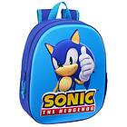 Sonic The Hedgehog 3D ryggsäck 33cm