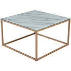 Skånska Möbelhuset Link soffbord med marmorerat glas 75x75 cm