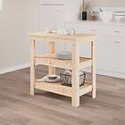 vidaXL Skobänk 78.5x50x80 cm massiv furu 823639