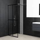 vidaXL Duschvägg till duschkabin härdat klart glas 90x195 cm 145680