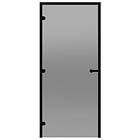 Harvia Bastudörr Black Line grå 9x21 aluminiumkarm