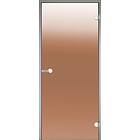 Harvia Bastudörr Glasdörr brons 7x19 aluminiumkarm