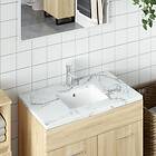 vidaXL Handfat vit 36x31.5x16.5 cm rektangulär keramik 153729