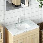 vidaXL Handfat vit 30.5x27x14 cm rektangulär keramik 153722