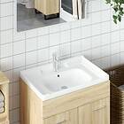vidaXL Handfat vit 71x48x23 cm rektangulärt keramik 153705