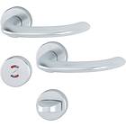 Swedoor Trycke Marseille med WC-vred silver, quick-fit