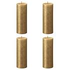 vidaXL Bolsius Blockljus Shimmer 4-pack 190x68 mm guld 440896