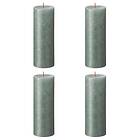 vidaXL Bolsius Blockljus Shimmer 4-pack 190x68 mm blå 440895