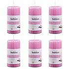 vidaXL Bolsius Ribbade blockljus med doft 6 st 120x58 mm magnolia 428071