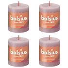 vidaXL Bolsius Rustika blockljus 4-pack 80x68 mm askrosa 440816