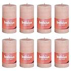 vidaXL Bolsius Rustika blockljus 8-pack 100x50 mm ljusrosa 440800