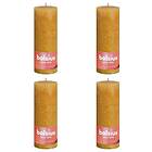 vidaXL Bolsius Rustika blockljus 4-pack 190x68 mm honungsgul 440840