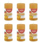 vidaXL Bolsius Ribbade blockljus med doft 6-pack 120x58 mm mango 440788