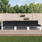 vidaXL Palldynor 7 st svart tyg 3188914