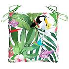 vidaXL Stolsdynor 6 st flerfärgade 40x40x7 cm tyg 361494