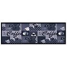 vidaXL Köksmatta maskintvättbar kaffe blå 45x150 cm 315967