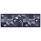 vidaXL Köksmatta maskintvättbar kaffe blå 60x180 cm 315968
