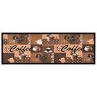 vidaXL Köksmatta maskintvättbar kaffe brun 60x180 cm 315971
