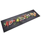 vidaXL Köksmatta maskintvättbar kryddor 45x150 cm sammet 136540
