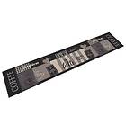 vidaXL Köksmatta maskintvättbar kaffe svart 60x300 cm sammet 136557