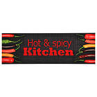 vidaXL Köksmatta maskintvättbar Hot & Spicy 60x300 cm 315957