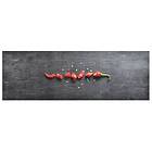 vidaXL Köksmatta maskintvättbar peppar 60x300 cm 315966