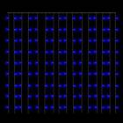 vidaXL Ljusdraperi 3x3 m 300 lysdioder blå 8 funktioner 328930