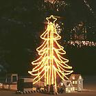 vidaXL Hopfällbar julgran ljusslinga med LED varmvit 87x87x93 cm 343297