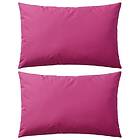 vidaXL Prydnadskuddar för trädgården 2 st 60x40 cm rosa 132296