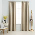 vidaXL Mörkläggningsgardiner med krokar 2 st beige 140x245 cm 134448