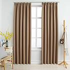 vidaXL Mörkläggningsgardiner med krokar 2 st taupe 140x225 cm 134439