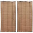 vidaXL Rullgardin bambu 2 st 150 x 220 cm brun 3057521