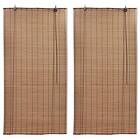 vidaXL Rullgardin bambu 2 st 120 x 220 cm brun 3057520