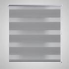 vidaXL Rullgardin randig grå 60 x 100 cm transparent 240191