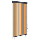 vidaXL Rullgardin utomhus 80x250 cm gul och blå 145950