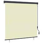vidaXL Rullgardin utomhus 160x250 cm gräddvit 145977